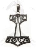 P9 Pingente Prata Mjolnir Vazado / Thor's Hammer Silver Pendant