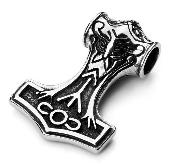 P5 Pingente Prata Mjolnir Martelo de Thor / Thor's Hammer Silver Pendant