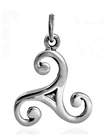 P89 Pingente Prata Triskle - Triskele / Triskle - Triskele Silver Pendant