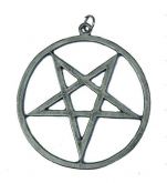 Z85 Pingente Pentagrama Invertido Wicca Celta / Inverted Pentagram Pendant