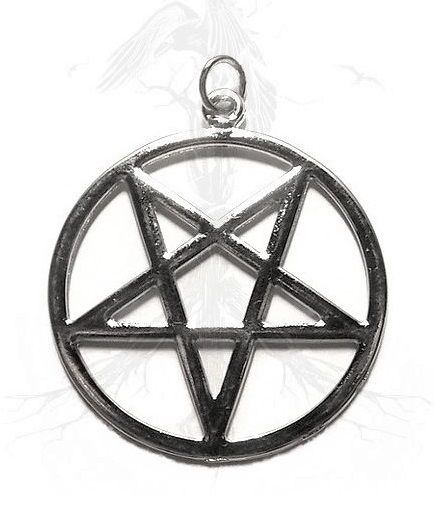 Z84 Pingente Pentagrama Invertido Wicca Celta / Inverted Pentagram Pendant