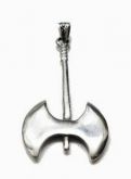 P44 Pingente Prata Machado Medieval / Medieval Axe Silver Pendant