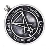 P91 Pingente Prata Sigilo Selo de Lúcifer l Lucifer's Seal Sigil Silver Pendant