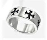 A12 Anel Prata Cruz de Ferro Malta / Iron Cross Malta Silver Ring