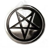 F13 Fivela Cinto Pentagrama Invertido / Pentagram Belt Buckle