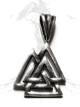 P87 Pingente Prata Valknut / Valknut Silver Pendant