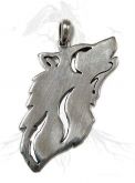 P78 Pingente Prata Lobo l Wolf Silver Pendant