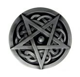 F12 Fivela Cinto Pentagrama Invertido / Pentagram Belt Buckle