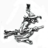 P94 Pingente Prata Bruxa Wicca / Witch Silver Pendant