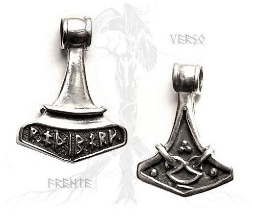 P10 Pingente Prata Mjolnir Martelo de Thor / Thor's Hammer Silver Pendant