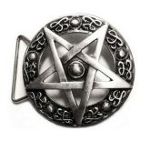 F1 Fivela Cinto Pentagrama Invertido / Pentagram Belt Buckle