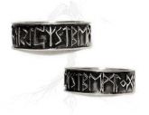 A13 Anel Prata Runas Rúnico / Rune Runic Silver Ring