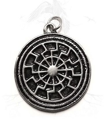 Z66 Pingente Sol Negro Nórdico / Black Sun Pendant