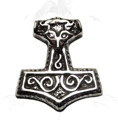 P2 Pingente Prata Mjolnir Martelo de Thor / Thor's Hammer Silver Pendant