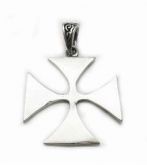 P25 Pingente Prata Cruz de Ferro Lisa/ Iron Cross Silver Pendant