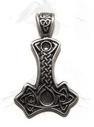 Z45 Pingente Mjolnir Celta Martelo de Thor / Thor's Hammer Celtic Pendant