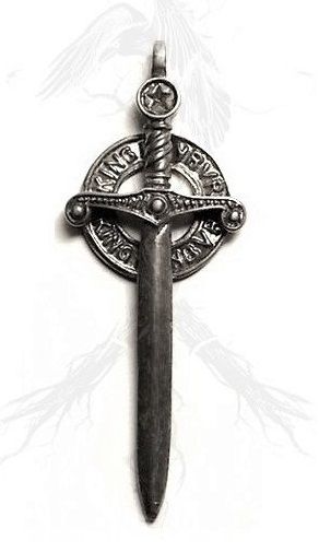 Z65 Pingente Espada Medieval Excalibur / Excalibur Medieval Sword Pendant