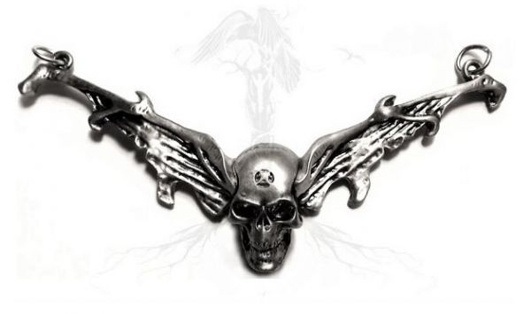 Z30 Pingente Águia Crânio Asas / Wings Skull Pendant