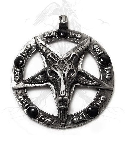 Z26 Pingente Baphomet Círculo Grande / Baphomet Pendant