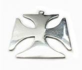 P24 Pingente Prata Cruz de Ferro Lisa/ Iron Cross Silver Pendant